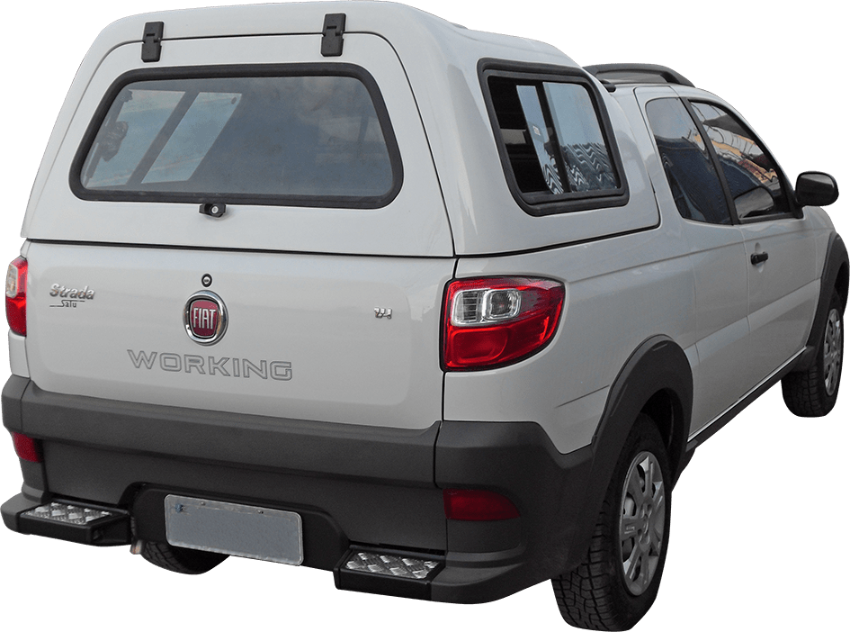 Capota de Fibra Nova Convencional para Fiat Strada ano 2014 - 2020 Cabine Dupla