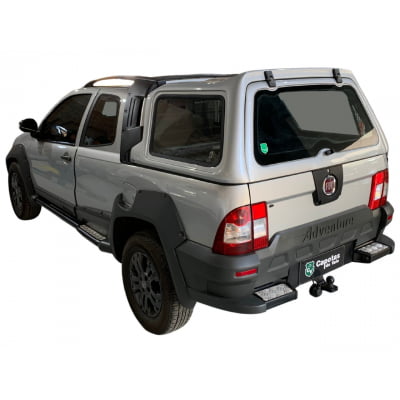 Capota de Fibra Nova Convencional para Fiat Strada Adventure até 2013 Cabine Dupla